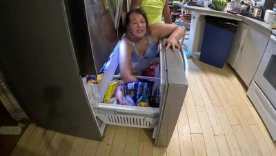 Asian teen stepsister stuck in freezer gets hard pounding from behind - Kimiko Fox - veryfreeporn.com - Britain - Usa