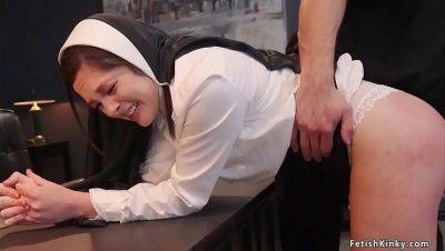 Stirling Cooper - Priest Dominates Young Nun and Stepmom in Kinky Threesome - porntry.com