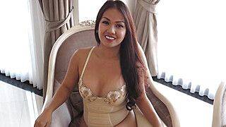 Cute big tits shemale swallowed big dick - ah-me.com