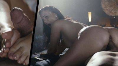Vicky Love - Steve Q - Sexy MILF Vicky Love Smoking Fetish - Footjob & Reverse Cowgirl with Cigarette Action - xxxfiles.com
