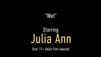 Horny Drenched Cougar Julia Ann Masturbating in Bathroom - hotmovs.com