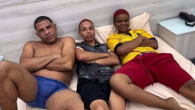 Lesbian Threesome with Leo Ogro: Rough Strap-On Sex & Pussy Eating - porntry.com - Brazil