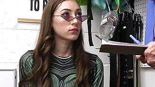 Alien dildo stealing babe gets caught - ah-me.com