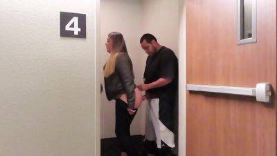 See-Through Leggings Slut Gets Dick Hard in Public Blowjob - porntry.com