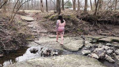 Big Tit BBW MILF Buttercup Squirts Hard in Public Outdoor Adventure - Hairy Pussy & Saggy Tits - veryfreeporn.com - Usa