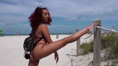 Jules Jordan - Kira Perez - Kira Perez - Hot Latina with Tattoos Gets Facial Outdoors in Miami by Jules Jordan - xxxfiles.com - Jordan