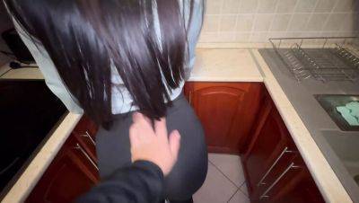 Woke Up to Stepsister in Leggings and Fucked Her Hard in the Kitchen - AmayaMori - xxxfiles.com - Hungary