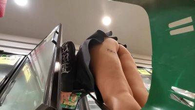 Supermarket Upskirt: Mexican Teen Flashes No Panties in HD Public Video - xxxfiles.com - Mexico