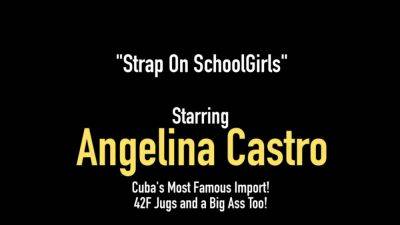 Angelina Castro - Thick Sex Students Angelina Castro Gia Love Strap on Bang - hotmovs.com