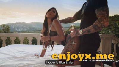 Horny Brunette Andrea Retali Fucks Hard in Outdoor Sunset Scene - HD Porn with Nestor Zarc - porntry.com