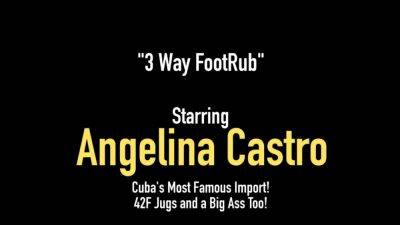 Big Babes Angelina Castro Virgo Peridot Give BBC Footjob - hotmovs.com