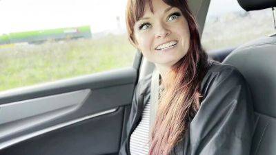 Petite Polish Hitchhiker Gives Driver a Blowjob in the Front Seat - veryfreeporn.com - Poland