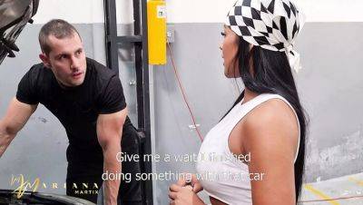 Mariana Martix - Hot Latina Mechanic Mariana Martix Fucks Stranger Duncan Saint in Car - veryfreeporn.com - Colombia - Usa