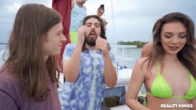 Brown-haired Bombshell Gets Anally Fucked On A Boat - Tiffany Watson And Conor Coxxx - hotmovs.com