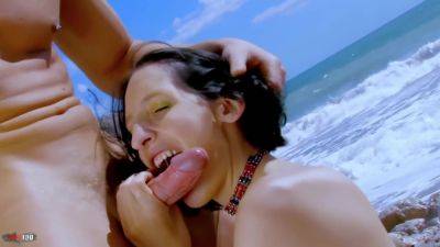 Kthylee Fucked On The Beach By Leo Galvez - videomanysex.com - France