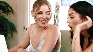 Vanessa Sky - Anna Claire - Anna Claire Clouds - Claire - Latina sucks on her roommates perky tits - ah-me.com