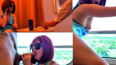Italian MILF Cuckolds Hubby with Waiter in Hotel Balcony Sex - veryfreeporn.com - Italy