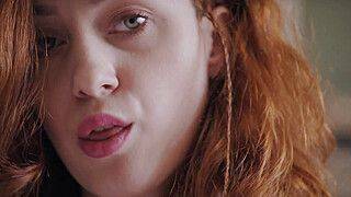 Cherry - ULTRAFILMS Amazing redhead girl Cherry Candle fingering her pussy on the bed. - ah-me.com