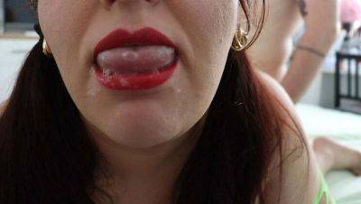 Curvy BBW Gets Pounded Doggy Style and Takes a Huge Cum Load in Her Mouth - xxxfiles.com - Romania