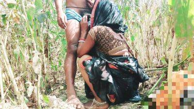 Bengali Bhabhi Fucked Hard in Jungle by Devar - Desi Outdoor Sex with Blowjob and Cumshot - porntry.com - India