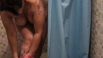 Hot Step Mom Caught in Shower by Step Son - Big Tits Latina MILF Squirting - xxxfiles.com - India - Peru