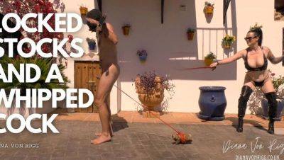 Mistress Diana Von Rigg Whips Slave's Cock & Balls in Outdoor BDSM Punishment - xxxfiles.com
