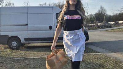 Hot Donut Shop Girl Picked Up From Work - First Date Ends With Creampie & Deep Throat - veryfreeporn.com - Germany