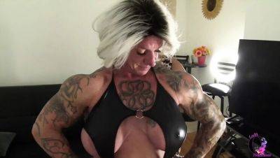 Brooke Diesel Muscle Worship - Juicy Latina BBW Tattooed Goddess - veryfreeporn.com - Usa