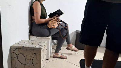 Naughty Dentist Waiting Room Flash - Gabi Sweet Gropes Surprise Dick & Gets Lucky - porntry.com