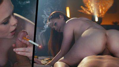 Ella Hughes - Steve Q - Ella Hughes Dirty Talk & Smoking Fetish - Reverse Cowgirl & Cumshot - porntry.com
