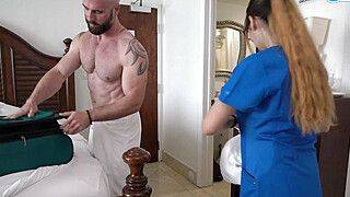 Danny Steele - Busty Dirty Maid Fucks Hotel Guest For Extra Tip - ah-me.com