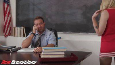 Lily Larimar - New Sensations - Tiny Teen Blonde Cheerleader Lily Larimar Fucks Professor - sexu.com