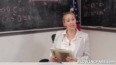 Big tits milf teacher deepthroating her students big cock - hotmovs.com