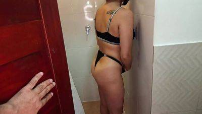 Hot Latina Stepsister Moans Oh Yes Daddy! in Shower Fuck - Big Ass Doggy Style & Creampie - xxxfiles.com - Colombia - Mexico