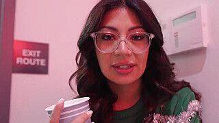 Big Titty Latina Coworker FUCKS me at Office Christmas Party for ALL to Hear - ah-me.com