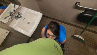 Bent Over - Cute Asian Teen Employee Sneaks Quickie on Lunch Break - Cum in Mouth - porntry.com - Usa