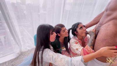 Sahara Knite - Yasmina Khan - Yasmina Khan, Sahara Knite And Aaliyah Yasin In Bbc Meets Asian Triplethreat - desi-porntube.com - India