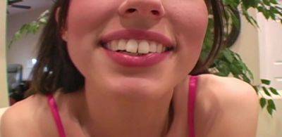 4K Hot Sexy Pretty Face Brunette Babe Sophie Strauss in POV JOI Cum On My Face Countdown - inxxx.com