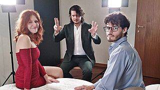 First part: An italian couple makes a CASTING with Fucktotum which ends with threesome(MMF) - ah-me.com - Italy
