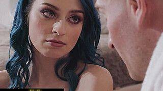 Jewelz Blu - Zac Wild - FAMILY SINNERS - Blue-Haired Babe Jewelz Blu Gets Her Pussy and Asshole Licked By Her Hung Stepbrother - ah-me.com