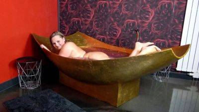 Hot German Teen Lina Mila Fucks in Bathtub - Big Ass Doggy & Cum in Mouth Swallow - porntry.com - Germany