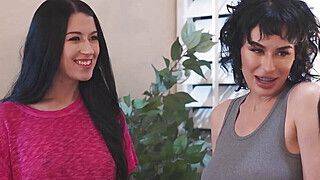 Alex Coal - Olive Glass - Nicole Kitt - Alex - Nicole - Lesbian couple ganging their ebony bff - ah-me.com