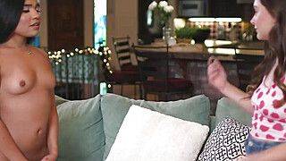 Busty milf joins strapon fucking teens - ah-me.com