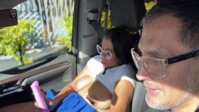 Juan Bustos And Big Pussy - Boomsarr Latina With Huge Tits And Ass Submits To The Fucking Machine Inside The Car Road 12 Min - hclips.com - Colombia