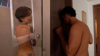 My Stepbrother - Stepbrother fucks stepsister in bathroom - petite Latina sucks big cock - xxxfiles.com - Colombia - Venezuela