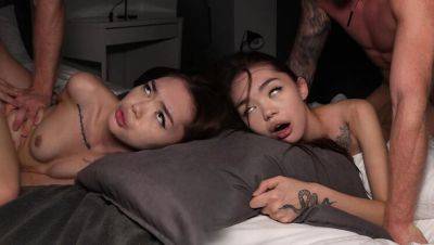 Martin Spell - Hot Asian teen takes huge cock in her tight pussy - rough fuck & moaning - xxxfiles.com - Russia