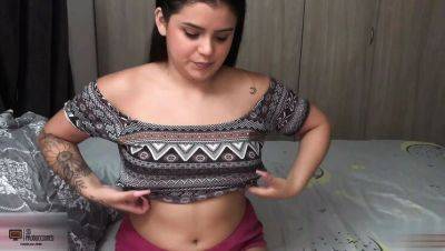 Melanie Caceres fucks stepdad hard in homemade Spanish porn - rough sex & doggy style - porntry.com - India - Spain - Colombia