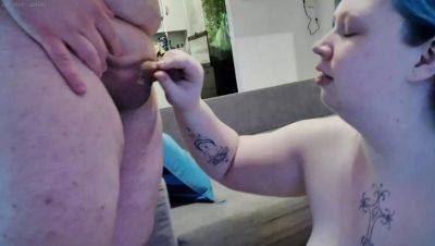 German Amateur Handjob - Bigbubskity Pleasures Two Guys & Makes Them Cum Hard - xxxfiles.com - Germany