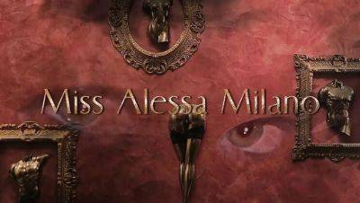 Hot German Femdom Miss Alessa Milano Rough Anal Fisting & Pegging - BDSM Slave Training - veryfreeporn.com - Germany