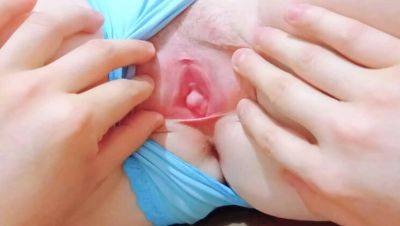 Extreme Close-Up: Cute Virgin Girl Spreads Tight Pink Pussy Wide Open - porntry.com - Russia